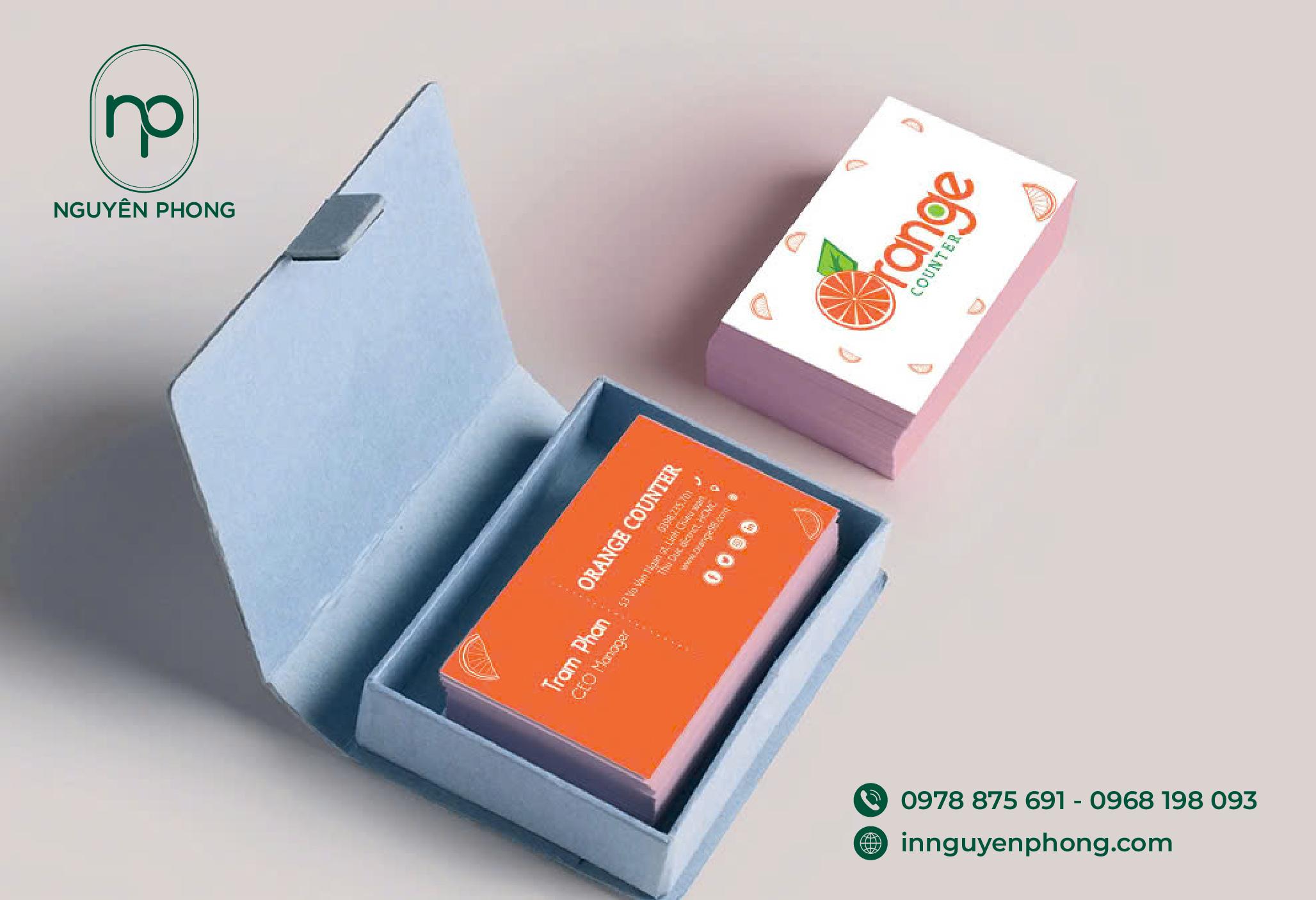 Mẫu namecard in bằng giấy mỹ thuật 
